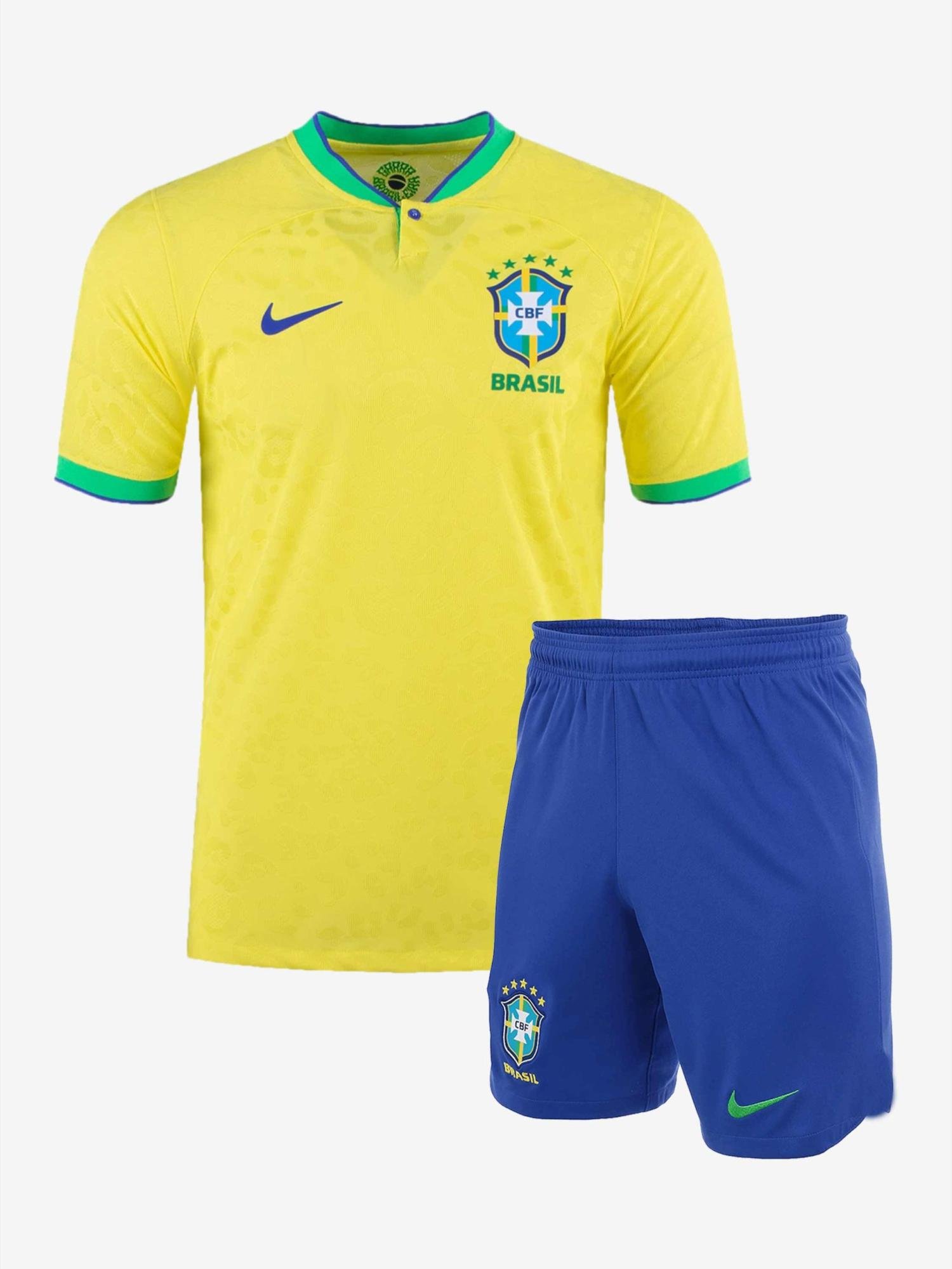 Kitbag Brazil Soccer Jersey with Matching Shorts India