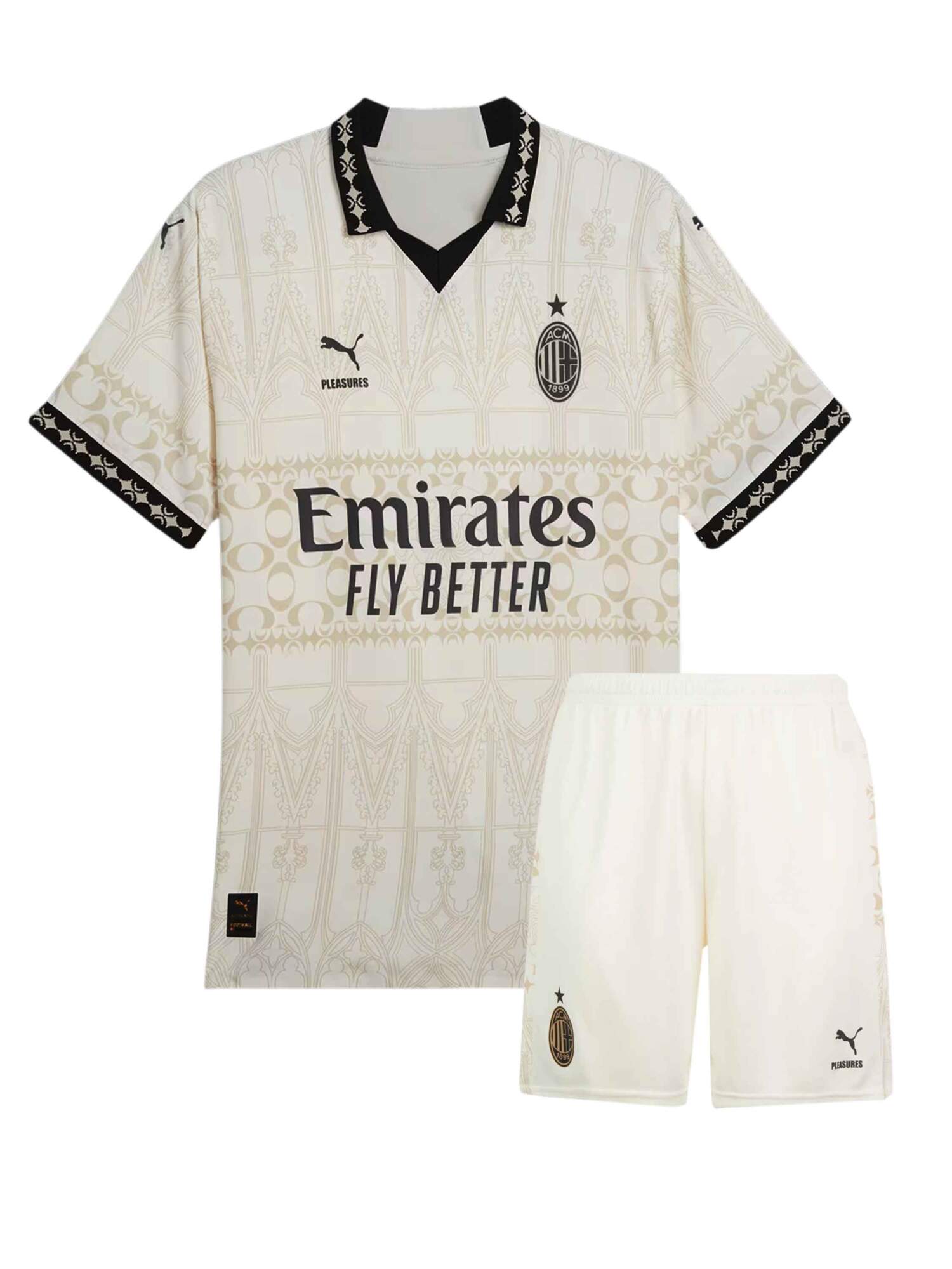 AC Milan Pleasures Light Version Kit With Shorts 23-24 Season.