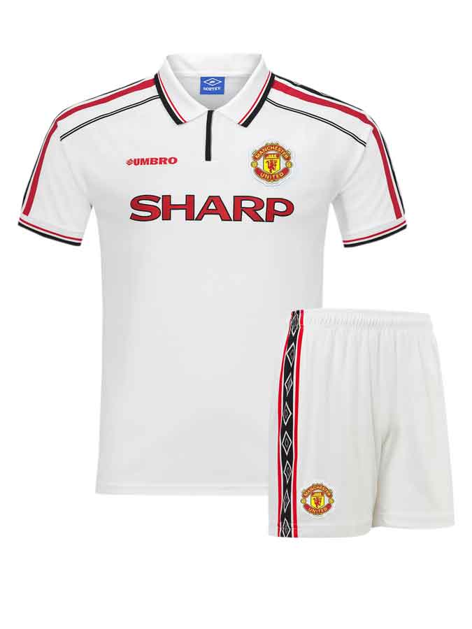 Manchester United Third 1998-99 Season Retro Jersey With Shorts