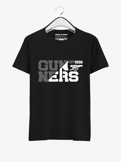 Arsenal-Gunners-Crest-Art-T-Shirt-03-Black