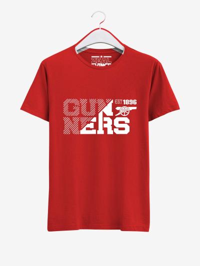 Arsenal-Gunners-Crest-Art-T-Shirt-03-Red