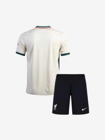 Kids-Liverpool-Away-Football-Jersey-And-Shorts-21-22-Season-Back