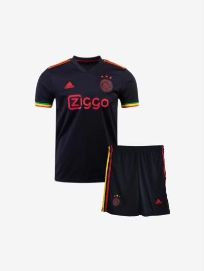 Kids-Ajax-Third-Football-Jersey-And-Shorts-21-22-Season