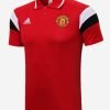 Manchester United Polo Jersey Solid Red And White Sleeves