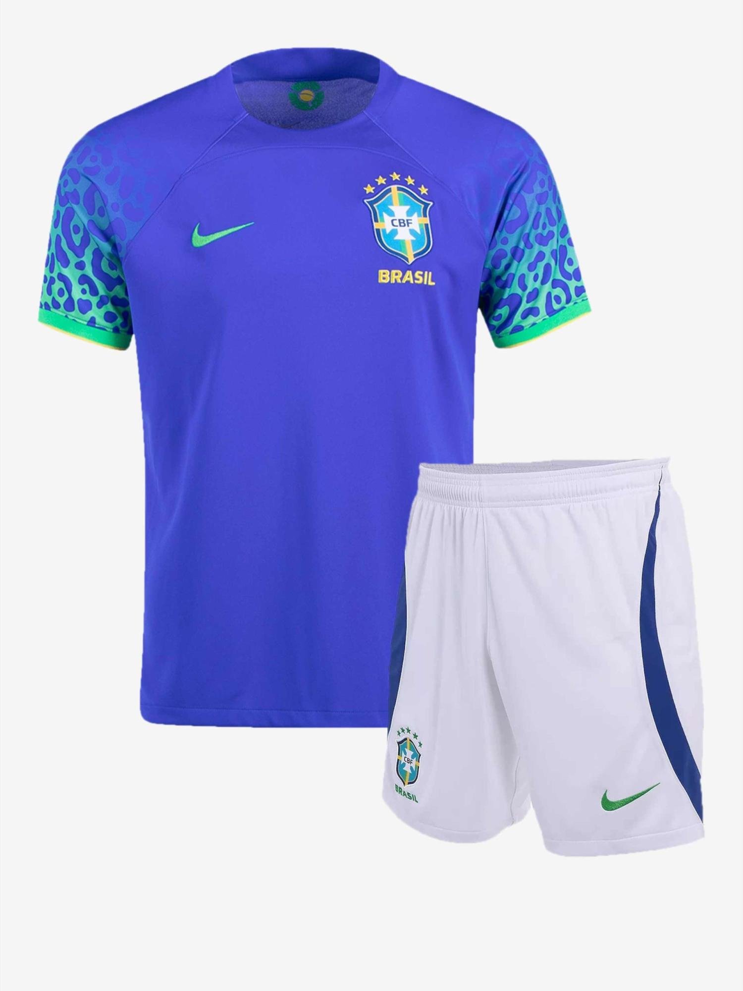 Brazil Away Soccer Jersey 2022 - World Cup 2022