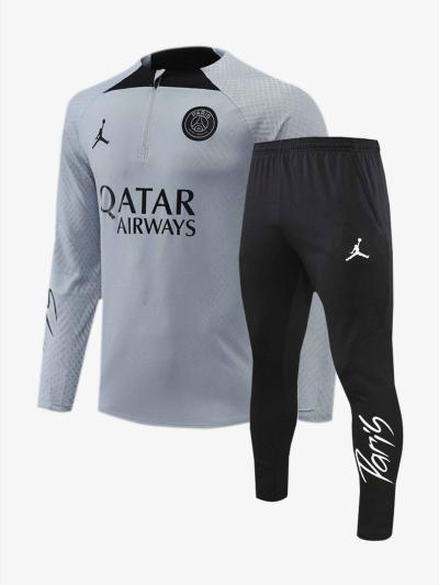 PSG-Grey-Jacket-And-Black-Trackpants-22-23-Season