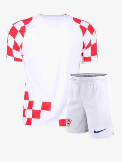 Croatia-Home-Foottball-Jersey-And-Shorts-2022-Worldcup-Back