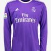 Real Madrid Away 2016-17 Champions League Long Sleeves Retro Jersey
