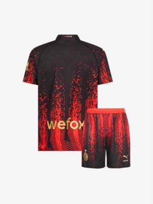 Kids-AC-Milan-Home-Jersey-And-Shorts-22-23-Season-Premium-Back