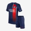 Kids-PSG-Home-Jersey-And-Shorts-23-24-Season-Front