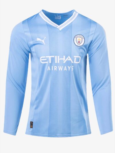 Manchester-City-Home-Long-Sleeves-Jersey-23-24-Season-Front