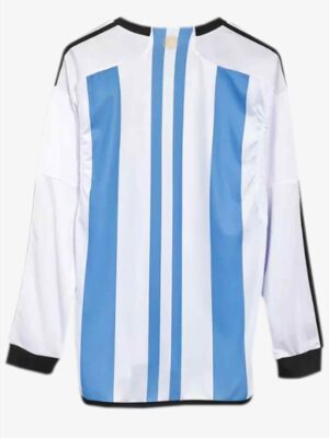 Argentina Home Long Sleeves Jersey 2022 World Cup Premium Back