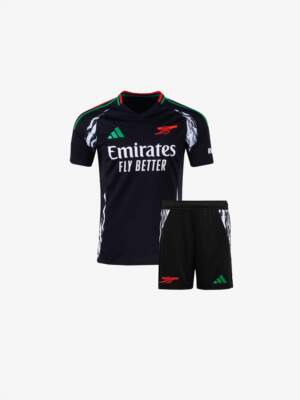 Kids-Arsenal-Away-Jersey-And-Shorts-24-25-Season