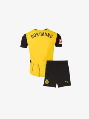 Kids-Borussia-Dortmund-Home-Jersey-And-Shorts-24-25-Season-Back