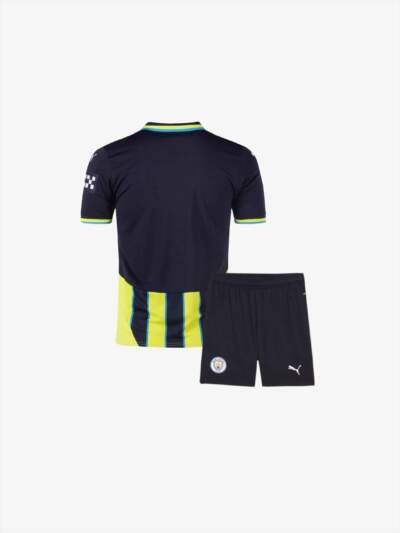 Kids-Manchester-City-Away-Jersey-And-Shorts-24-25-Season-Back