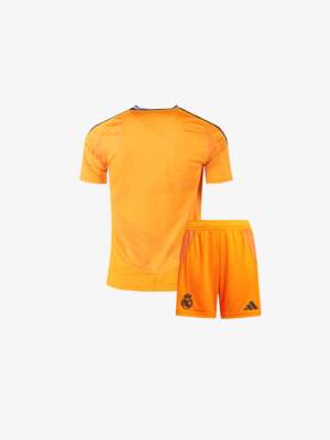 Kids-Real-Madrid-Away-Jersey-And-Shorts-24-25-Season-Back