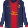 Barcelona Home 2012-13 Long Sleeves Retro Jersey