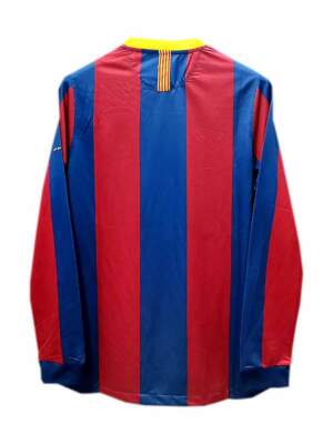 Barcelona-Home-2010-2011-Season-Retro-Jersey-Long-Sleeves-Back