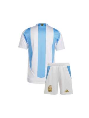 Kids-Argentina-Home-Jersey-And-Shorts-24-25-Season-Back