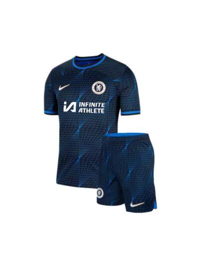 Kids-Chlesea-Third-Jersey-And-Shorts-23-24-Season-Premium-Front