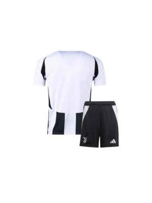 Kids-Juventus-Home-Jersey-And-Shorts-24-25-Season-Back