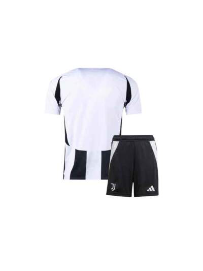 Kids-Juventus-Home-Jersey-And-Shorts-24-25-Season-Back
