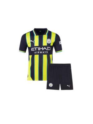 Kids-Manchester-City-Away-Jersey-And-Shorts-24-25-Season