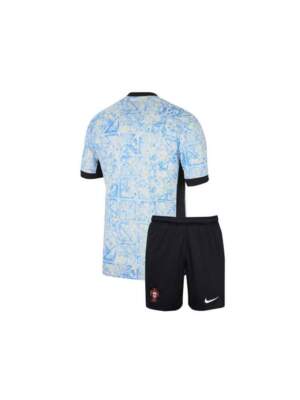 Kids-Portugal-Away-Jersey-And-Shorts-24-25-Season-Back