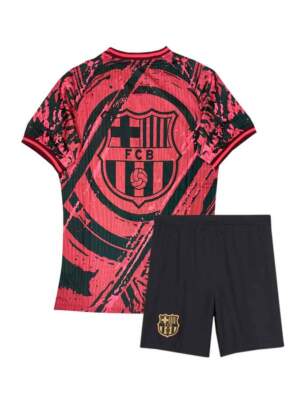 Barcelona-Special-Red-Edition-Jersey-and-shorts-24-25-Season-Back