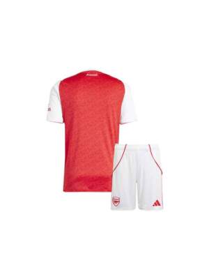 Kids-Arsenal-Home-Jersey-And-Shorts-25-26-Season-Back