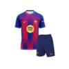 Kids-Barcelona-Home-Jersey-And-Shorts-25-26-Season
