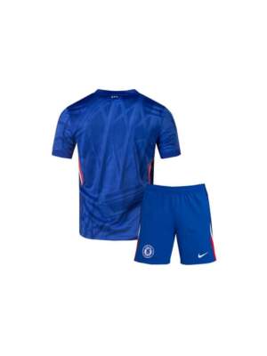 Kids-Chelsea-Home-Jersey-And-Shorts-25-26-Season-Back
