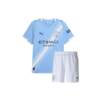Kids Manchester City Home Jersey And Shorts 25-26 Season