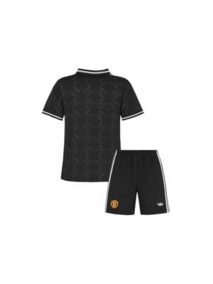 Kids-Manchester-United-Black-Special-Edition-Jersey-And-Shorts-25-26-Season-Back