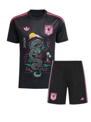 Japan-Black-And-Pink-Dragon-Special-Edition-Jersey-And-Shorts-23-24-Season