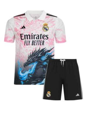 Real-Madrid-Blue-Fire-Pink-And-Black-Dragon-Jersey-And-Shorts-25-26-Season