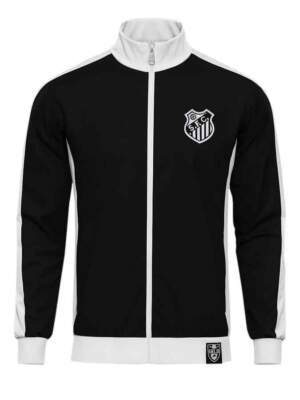 Santos-FC-Anthem-Jacket-25-26-Season-Black-And-White