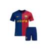 Kids-Barcelona-Home-08-09-Retro-Jersey-With-Shorts
