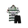 Kids-Sporting-Lisbon-Home-Retro-Jersey-With-Shorts-02-03-Season