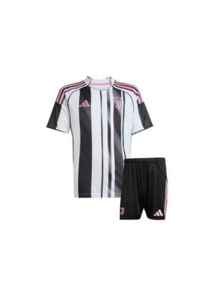 Kids-Juventus-Home-Jersey-And-Shorts-25-26-Season