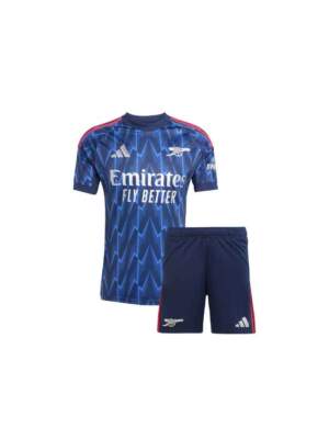 Kids-Arsenal-Away-Jersey-With-Shorts-25-26-Season