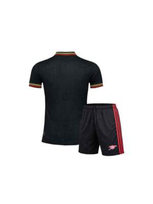 Kids-Arsenal-Black-Special-Edition-Jersey-With-Shorts-25-26-Season-Back