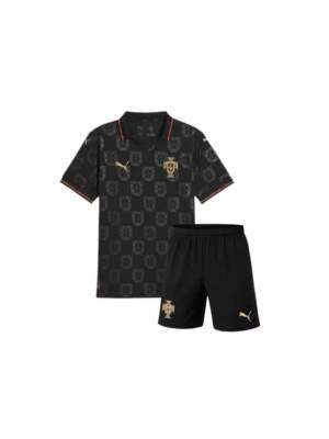 Kids-Portugal-Eusebio-Black-Special-Edition-Jersey-With-Shorts-2026-Worldcup