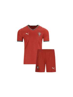 Kids-Portugal-Home-Jersey-And-Shorts-World-Cup-2026