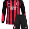AC-Milan-Home-Jersey-And-Shorts-25-26-Season-Long-Sleeves