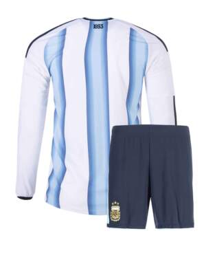 Argentina-Home-Jersey-And-Shorts-Long-Sleeves-World-Cup-2026-Back