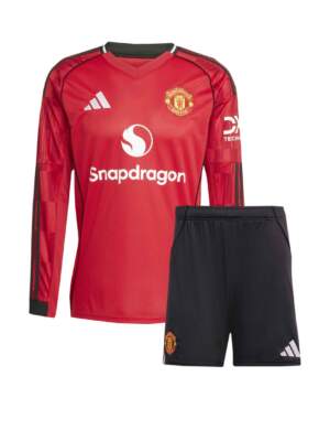 Manchester-United-Home-Long-Sleeves-Jersey-And-Shorts-25-26-Season