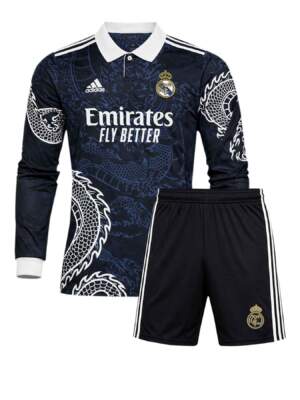 Real-Madrid-2024-Lunar-New-Year-Dragon-Concept-full-sleeve-football-jersey-and-shorts