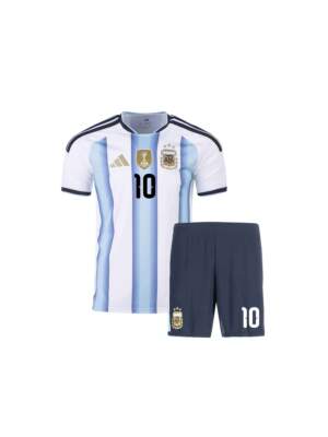 Kids-Argentina-Home-Messi-Jersey-With-Shorts-World-Cup-2026
