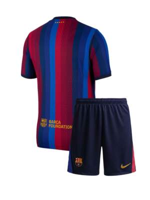Barcelona-Home-Jersey-And-Shorts-26-27-Season-Back